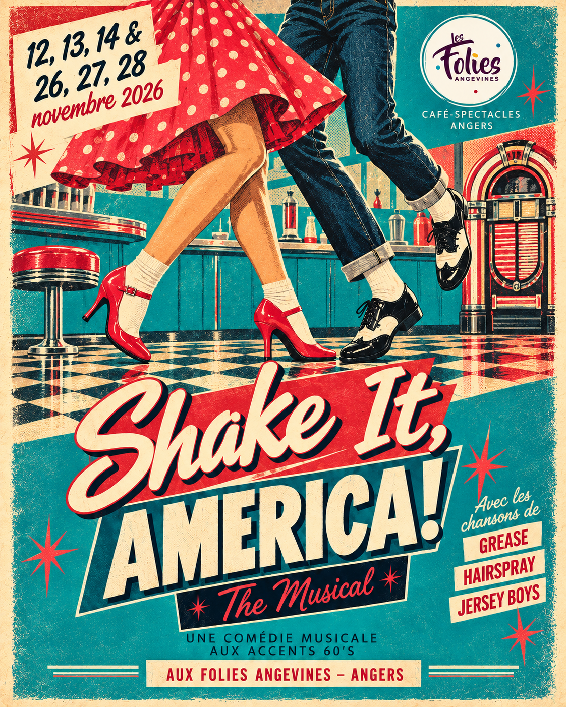 Affiche de Shake it, America ! - Le musical